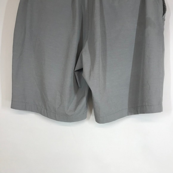 Banana Republic Men Gray Flat Front Stretch Shorts Size 36 Casual Chino - Picture 6 of 10